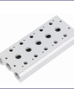 Đế van điện từ khí nén loại van 5 cửa ren 13 ( loại thẳng)