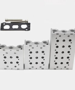Đế van điện từ khí nén loại van 5 cửa ren 13 ( loại thẳng)