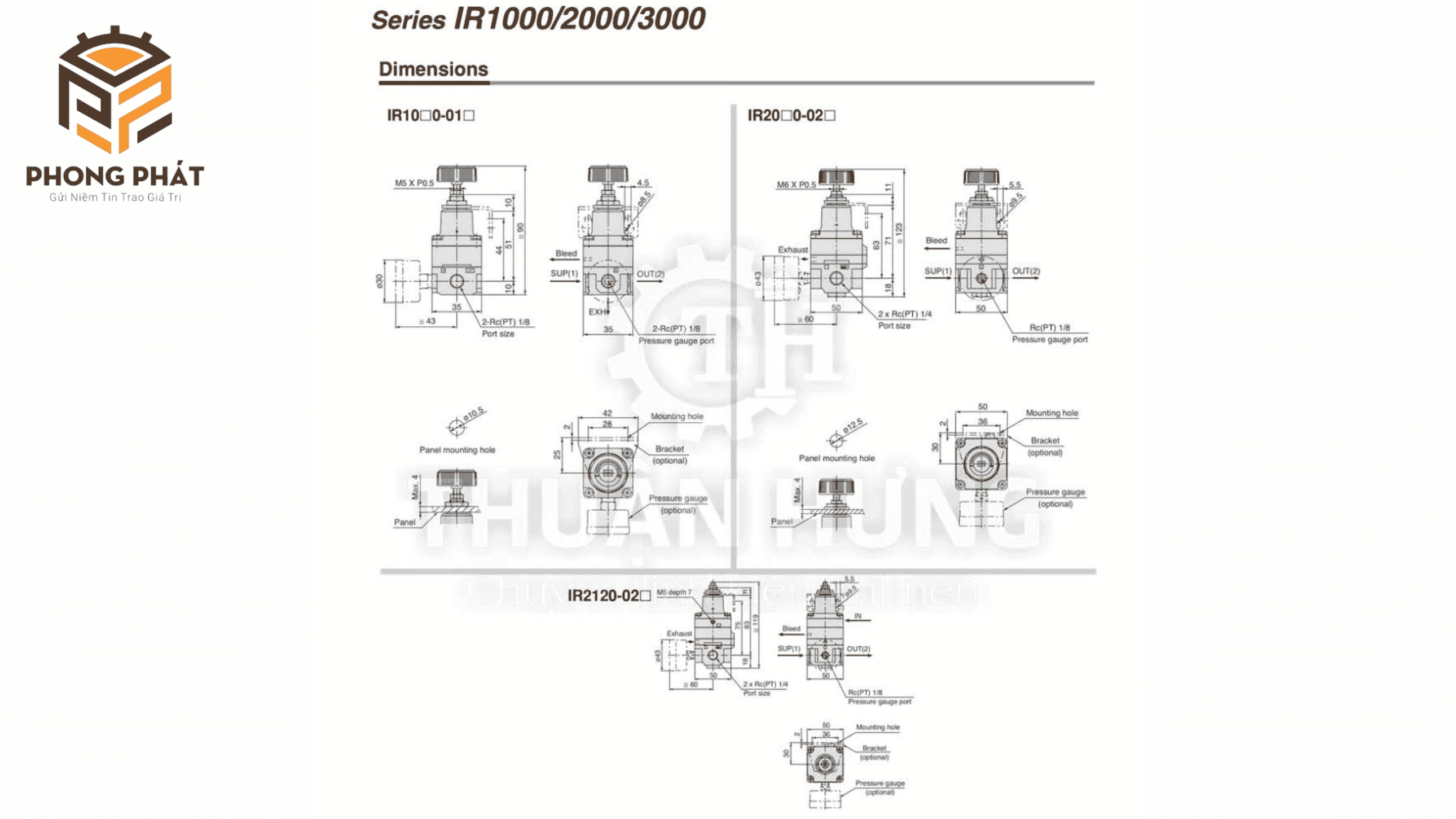 Van điều áp khí nén SMC IR3010