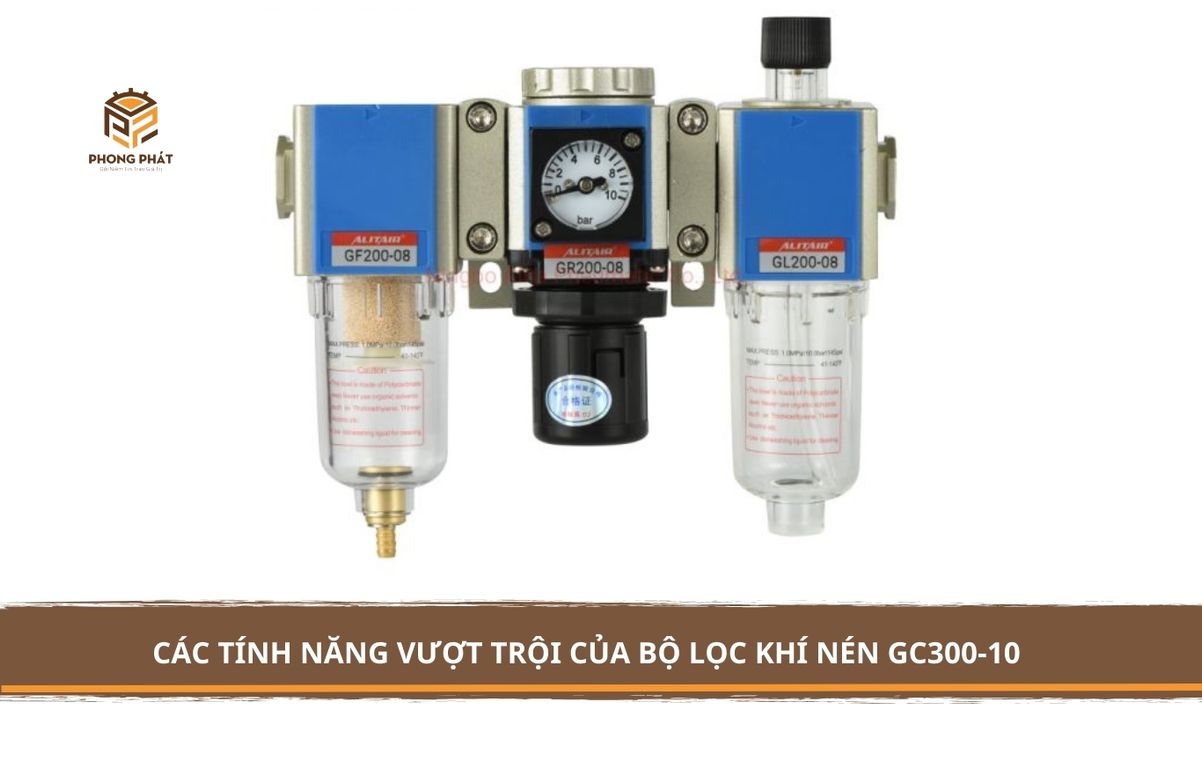 Các tính năng vượt trội của bộ lọc khí nén GC300-10 - hình 1